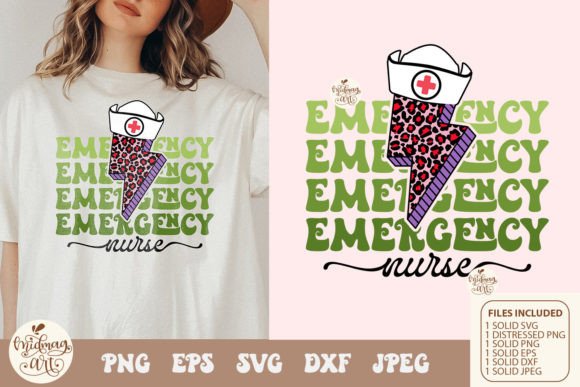 Emergency Nurse Png Svg for Graphics and T-Shirt Designs