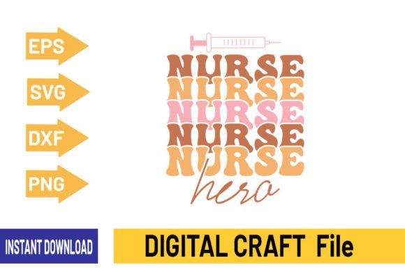 Nurse Hero-SVG Design for T-Shirt Graphics
