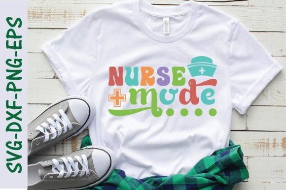 Nurse Mode Svg, Retro Nurse Graphics