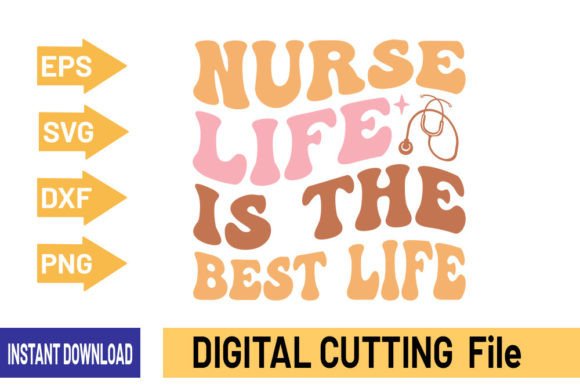 Nurse Retro SVG Design for T-Shirt Graphics