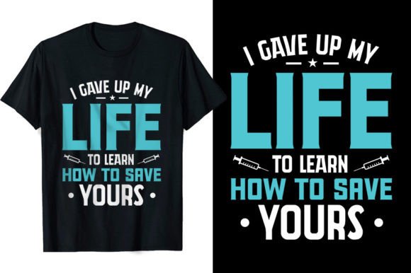 Typography Nurse T-shirt Designs Graphics