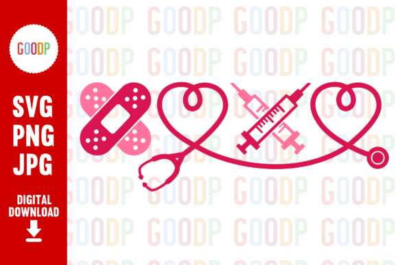 Xoxo Nurse Valentine Svg Graphics